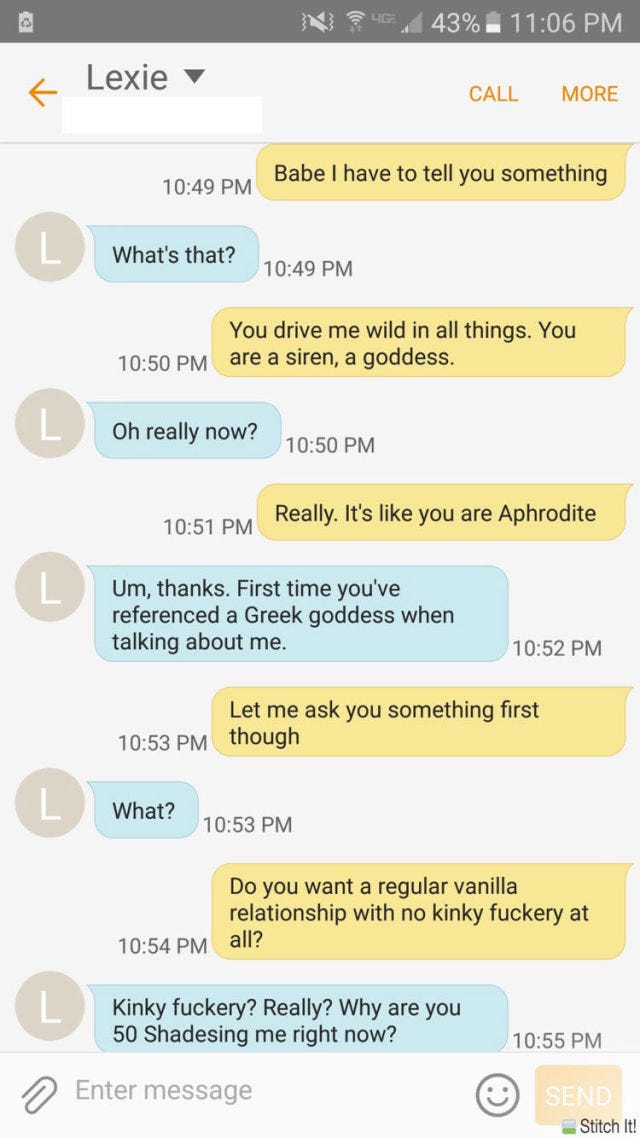 Sex text ideas for him